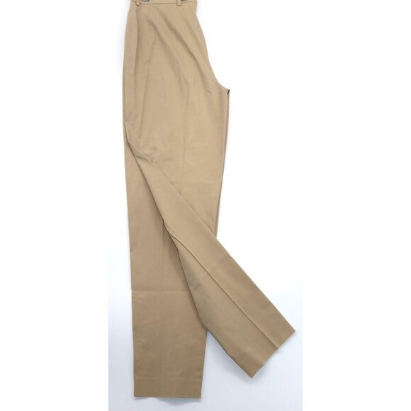 F. By Faconnable Beige Straight Chino Pants Italy Sz 10 Light Academia Preppy - Picture 8 of 10